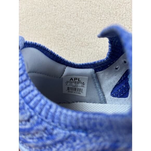 Women's APL Techloom Wave running athletic Sneakers EUC size 8 blue white - Picture 7 of 10
